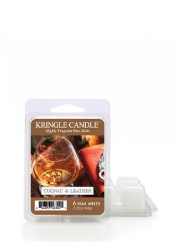 Kringle Candle - Cognac & Leather - Wosk zapachowy 