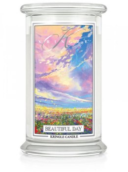 Kringle Candle - Beautiful Day - duży, klasyczny słoik (623g) z 2 knotami