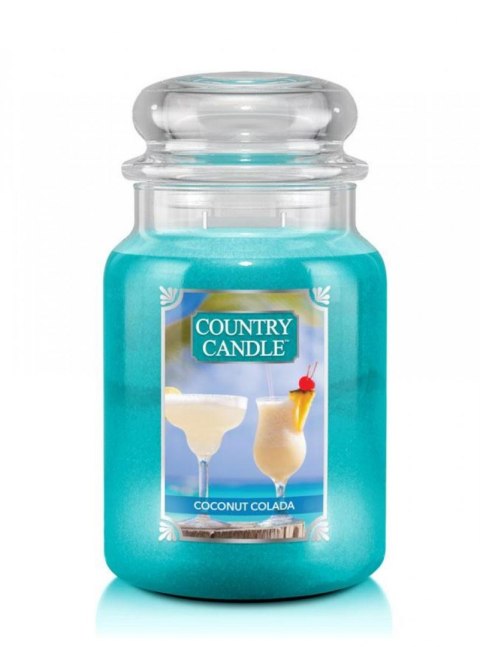 Country Candle - Coconut Colada - Duży słoik (652g) 2 knoty