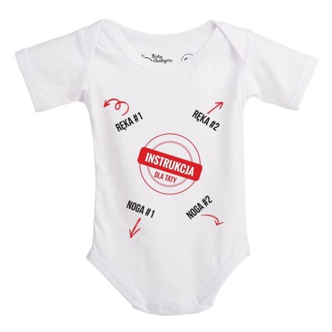 Baby Instructions - Body z instrukcją dla Taty