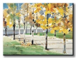 Autumn Trees - Obraz na płótnie