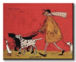 Sam Toft Walkies - Obraz na płótnie