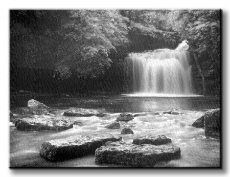 West Burton Falls, Yorkshire - Obraz na płótnie