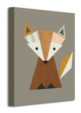 Little Design Haus Geometric Fox Lis - Obraz na płótnie