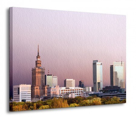 Warszawa, panorama miasta - Obraz na płótnie