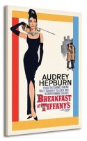 Audrey Hepburn (Breakfast at Tiffany's One-Sheet) - Obraz na płótnie