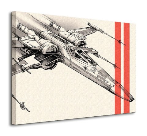 Gwiezdne Wojny Star Wars Episode VII (X-Wing Pencil Art) - obraz na płótnie