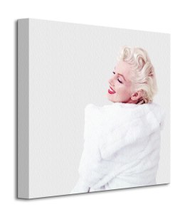 Marilyn Monroe (White Fur) - Obraz na płótnie