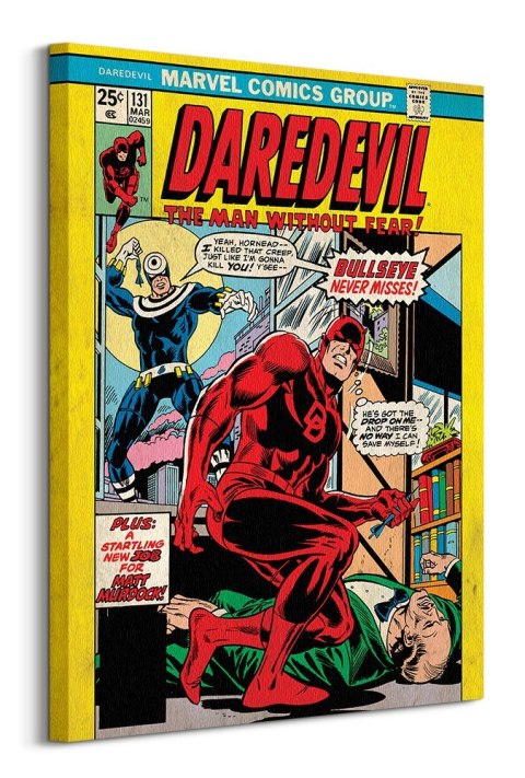 Marvel Comics (Daredevil Bullseye Never Misses) - Obraz na płótnie