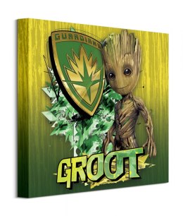 Marvel Strażnicy Galaktyki Vol. 2 Groot Sheild - obraz na płótnie