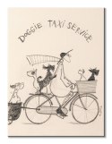 Sam Toft Doggie Taxi Service Sketch - obraz na płótnie