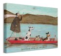 Sam Toft Woofing along on the River - obraz na płótnie