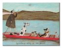 Sam Toft Woofing along on the River - obraz na płótnie