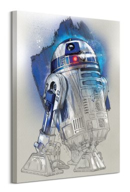 Gwiezdne Wojny Star Wars: The Last Jedi (R2-D2 Brushstroke) - obraz na płótnie