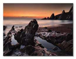 Westcombe Bay, Devon - Obraz na płótnie