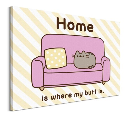 Pusheen (Home) - obraz na płótnie