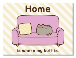 Pusheen (Home) - obraz na płótnie