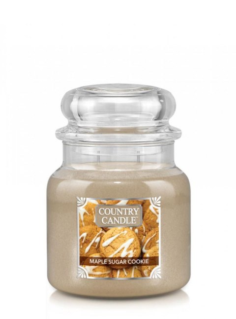 Country Candle - Maple Sugar Cookie - Średni słoik (453g) 2 knoty