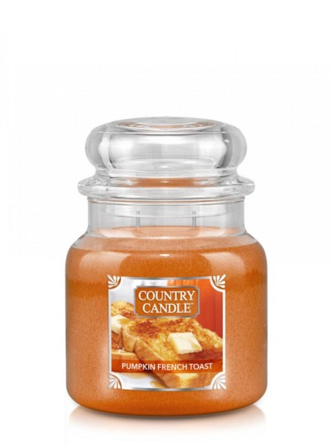 Country Candle - Pumpkin French Toast - Średni słoik (453g) 2 knoty