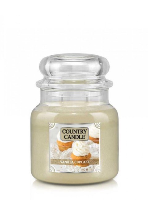 Country Candle - Vanilla Cupcake - Średni słoik (453g) 2 knoty