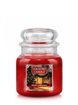 Country Candle - Merry Christmas - Średni słoik (453g) 2 knoty