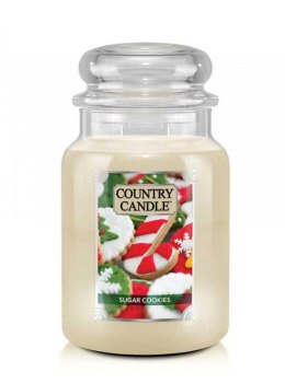 Country Candle - Sugar Cookies - Duży słoik (652g) 2 knoty