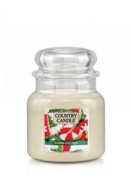 Country Candle - Sugar Cookies - Średni słoik (453g) 2 knoty