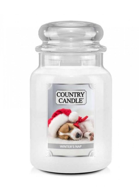 Country Candle - Winter's Nap - Duży słoik (652g) 2 knoty