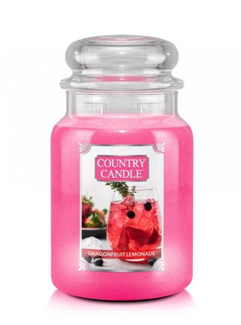 Country Candle - Dragonfruit Lemonade - Duży słoik (680g) 2 knoty