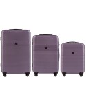 5398-3, Komplet 3 walizek Wings L,M,S, Calm Purple