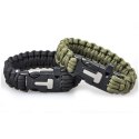 Bransoletka paracord 3w1 ARMY GREEN